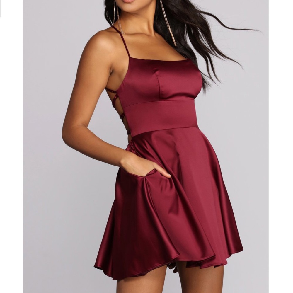 Burgundy Dress
